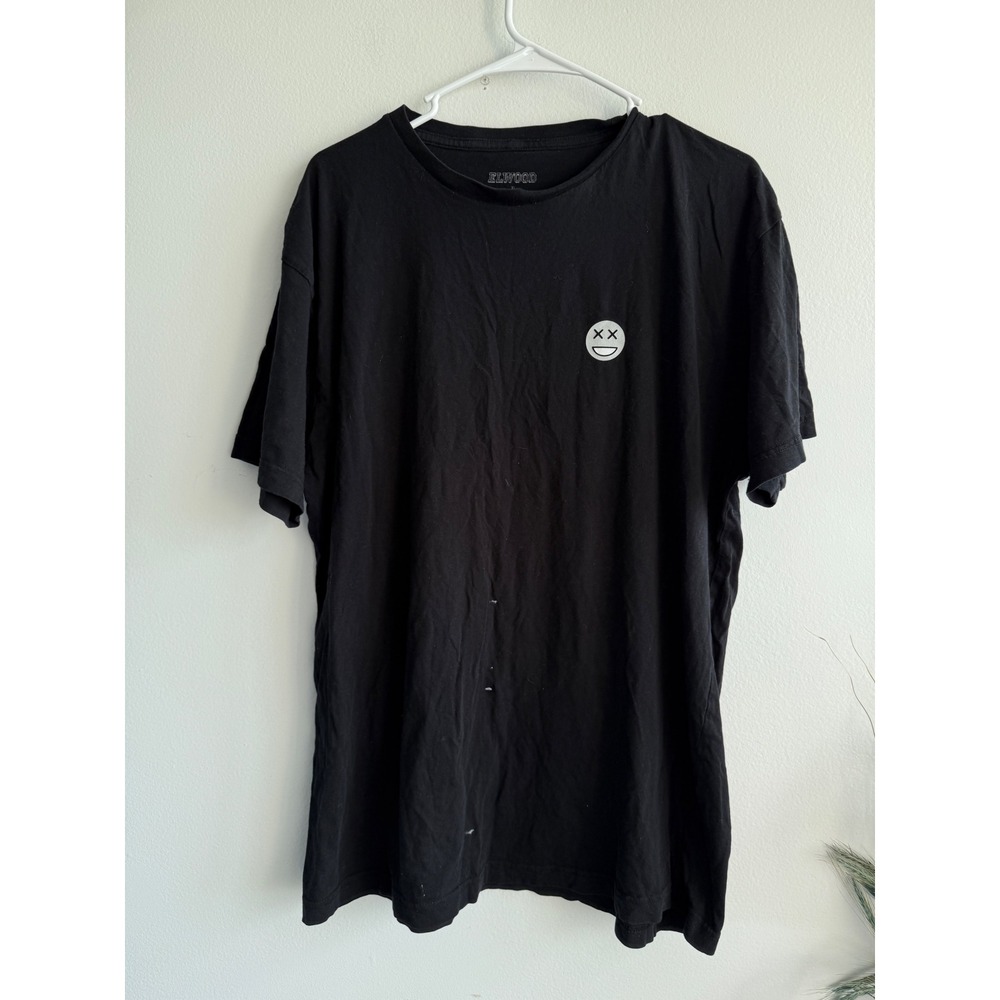 Elwood Mens XL Black Better Luck Next Time Skeleton Graphic T-Shirt Cotton Tee